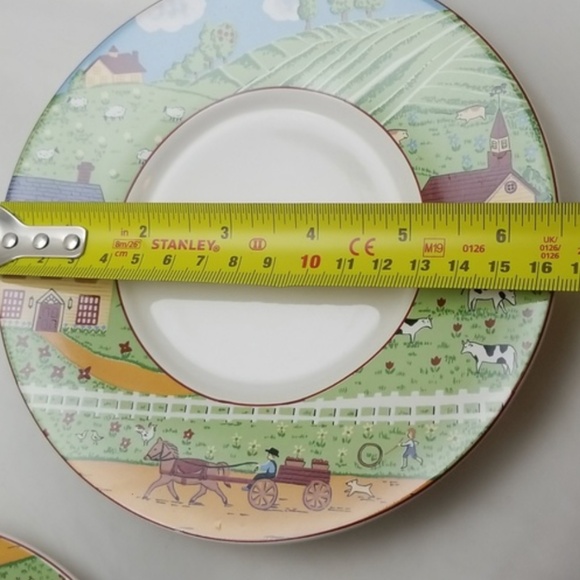 Sango China Country Road Cups, Saucers and plates 2 sets (3 piece/set) - Picture 7 of 17